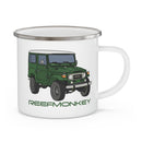 FJ40 Toyota Land Cruiser Enamel Camping Mug - Reefmonkey Artist Chris Marshall