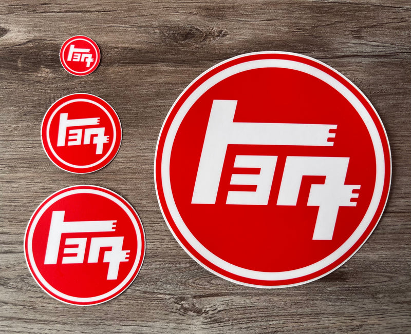TEQ Toyota Old School Logo Heavy Duty Bumper Sticker Decal