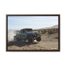 FJ45 Land Cruiser Canvas Framed Wall Art - Rusty Nail Racing Rob Tygart