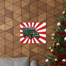 FJ40 Land Cruiser Rising Sun Wall Poster Art Print - Reefmonkey Artist Chris Marshall