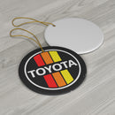 Toyota 3 Stripe Ceramic Christmas Tree Ornament - Reefmonkey