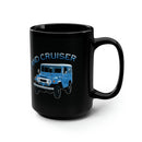 FJ40 Land Cruiser Coffee Mug Coffee Cup Black Version - Reefmonkey Artist Ren Hart