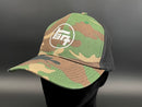 TEQ Toyota White Logo Embroidered 112 Structured Mesh Back Trucker Hat - Reefmonkey
