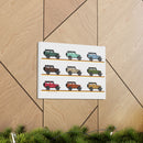 FJ40 Artwork Land Cruiser Canvas Art - Reefmonkey Artist Jesse Clark