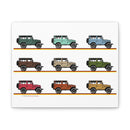 FJ40 Artwork Land Cruiser Canvas Art - Reefmonkey Artist Jesse Clark