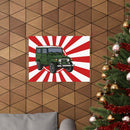FJ40 Land Cruiser Rising Sun Wall Poster Art Print - Reefmonkey Artist Chris Marshall