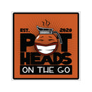 Pot Heads On The Go Square Vinyl Stickers - Reefmonkey