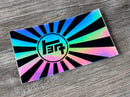 TEQ Rising Sun Holographic Decal Bumper Sticker - Reefmonkey