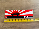FJ Cruiser Toyota Rising Sun Bumper Sticker Decal