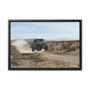 FJ45 Land Cruiser Canvas Framed Wall Art - Rusty Nail Racing Rob Tygart