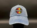 3 Stripe Toyota Unstructured Pigment Dyed Cotton Twill Hat with Brass Buckle