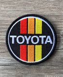 Toyota 3 Stripe Logo Morale Truck Headliner Back Pack Patch