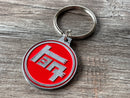 TEQ Toyota Solid Metal Keychain Silver Metal Key Chain