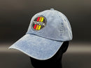 3 Stripe Toyota Unstructured Pigment Dyed Cotton Twill Hat with Brass Buckle