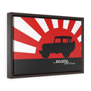 FJ40 Toyota Land Cruiser Framed Canvas Gallery Wraps Wall art Rising Sun Silhouette Design