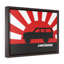 FJ60 Land Cruiser Framed Canvas Gallery Wraps Wall art Rising Sun Silhouette Design