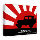FJ40 Toyota Land Cruiser Canvas Gallery Wraps Wall art Rising Sun Silhouette Design