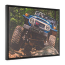 Toyota Land Cruiser FJ40 Artwork Framed Canvas by Alex Cortani