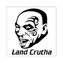Land Cruiser Mike Tyson Sticker Decal 'Land Crutha' Square Version by Reefmonkey