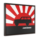FJ60 Land Cruiser Framed Canvas Gallery Wraps Wall art Rising Sun Silhouette Design