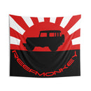 Reefmonkey Tapestries Garage Tapestry Rising Sun FJ40