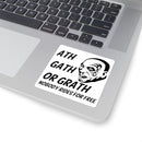 Mike Tyson Ass Cash or Grass Decal "ath gath or grath" Nobody Rides for Free Sticker