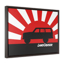 FJ60 Land Cruiser Framed Canvas Gallery Wraps Wall art Rising Sun Silhouette Design