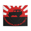 Reefmonkey Tapestries Garage Tapestry Rising Sun FJ40