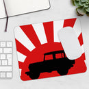 Toyota FJ40 Land Cruiser Mousepad Toyota Land Cruiser FJ40 Mouse Pad Rising Sun Silhouette