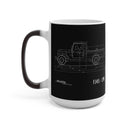 FJ45 Land Cruiser Diagram Color Changing Mug by Reefmonkey