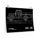 FJ45 Totota Land Cruiser Poster gift for man cave Reefmonkey
