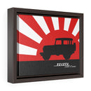 FJ40 Toyota Land Cruiser Framed Canvas Gallery Wraps Wall art Rising Sun Silhouette Design