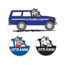 OTRAMM Sticker Pack FJ60 Land Cruiser and Dog Toyota Land Cruiser Decals