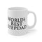 Worlds Best Step Dad Coffee Mug Fathers Day Gift by Reefmonkey