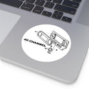 40 Channel Round Vinyl Sticker - USA Reefmonkey
