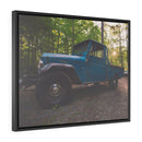 Toyota Land Cruiser FJ45 Artwork Framed Canvas by Alex Cortani