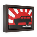 FJ60 Land Cruiser Framed Canvas Gallery Wraps Wall art Rising Sun Silhouette Design