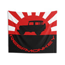 Reefmonkey Tapestries Garage Tapestry Rising Sun FJ40