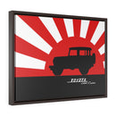 FJ40 Toyota Land Cruiser Framed Canvas Gallery Wraps Wall art Rising Sun Silhouette Design