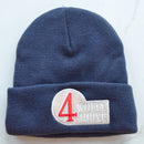 4 Wheel Drive FJ40 Land Cruiser Knitted Embroidered Beanie Toboggan Winter Hat - Reefmonkey