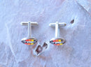 Toyota TRD 3 Stripe Logo Stainless Steel Cuff Links -  Reefmonkey