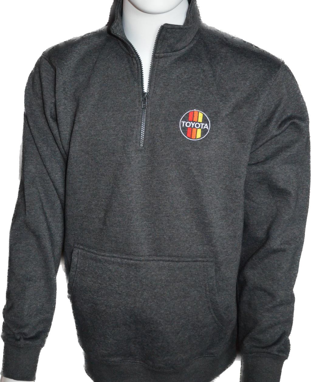 Toyota Teq 3 Stripe Embroidered Quarter Zip 1/4 Mens Fleece Jacket