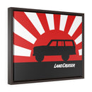 FJ60 Land Cruiser Framed Canvas Gallery Wraps Wall art Rising Sun Silhouette Design