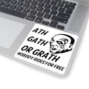 Mike Tyson Ass Cash or Grass Decal "ath gath or grath" Nobody Rides for Free Sticker