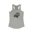 40 Channel FJ40 Land Cruiser Womens Racerback Tank Top - USA Reefmonkey