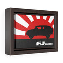 FJ Cruiser Framed Canvas Gallery Wraps Wall art Rising Sun Silhouette Design Toyota FJ Cruiser Artwork by Reefmonkey