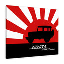 FJ40 Toyota Land Cruiser Canvas Gallery Wraps Wall art Rising Sun Silhouette Design