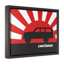 FJ60 Land Cruiser Framed Canvas Gallery Wraps Wall art Rising Sun Silhouette Design