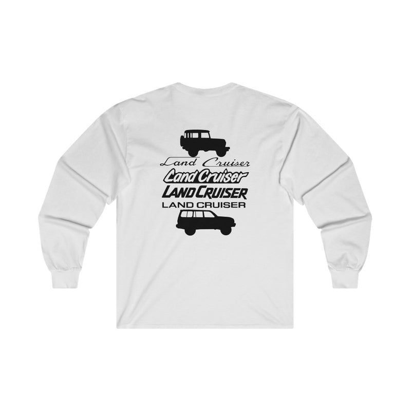 Land Cruiser Fonts Long Sleeve Tee FJ40 to FJ80 Logo Fonts shirt