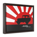 FJ40 Toyota Land Cruiser Framed Canvas Gallery Wraps Wall art Rising Sun Silhouette Design
